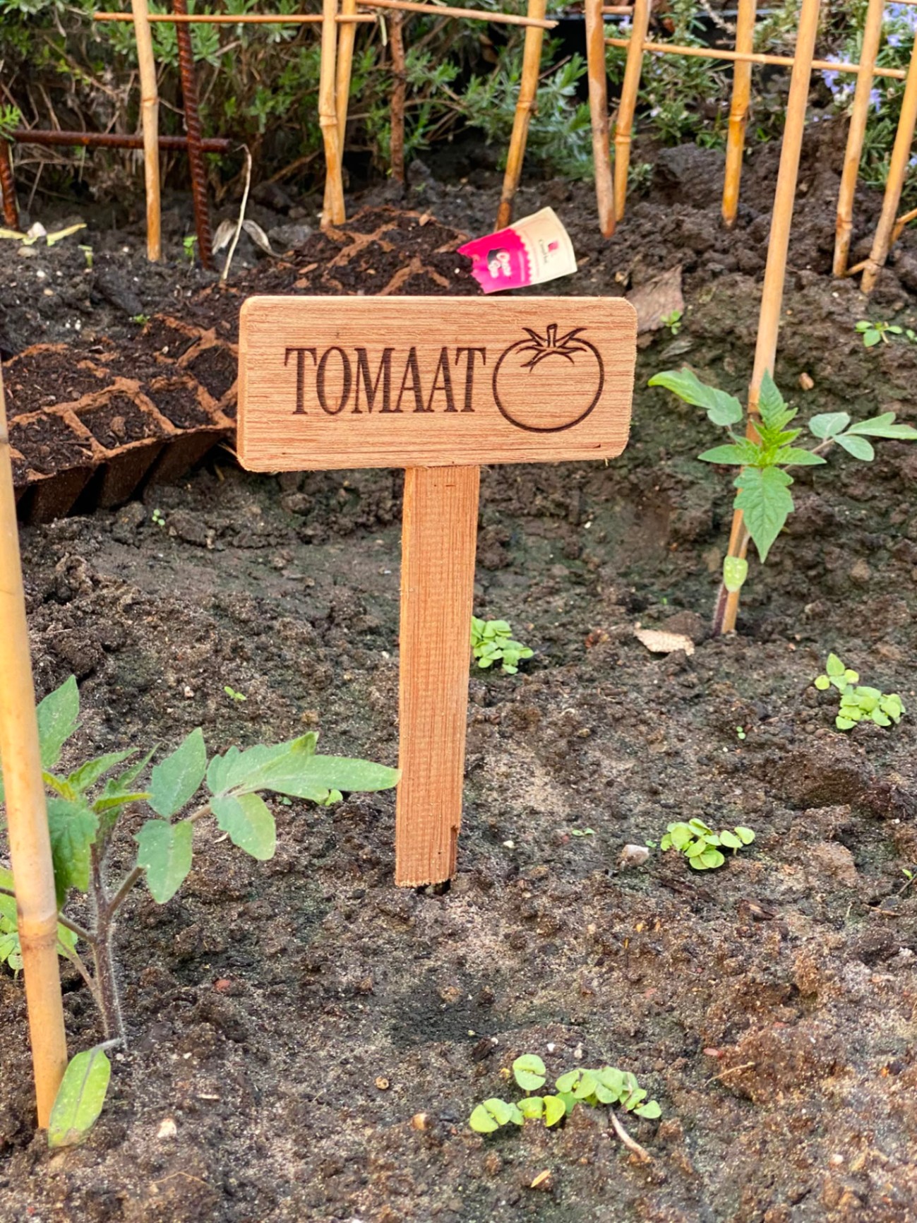 Handgemaakt bordje: Tomaat